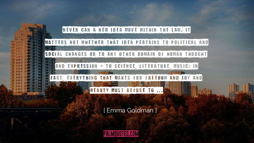 Human Thought quotes by Emma Goldman