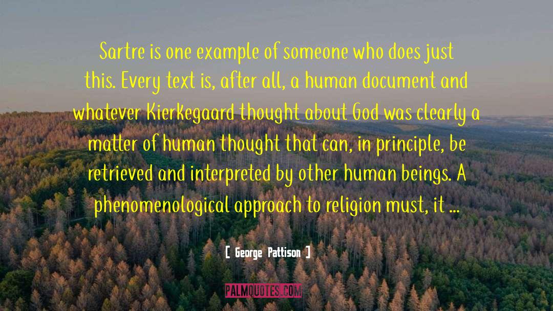 Human Thought quotes by George Pattison