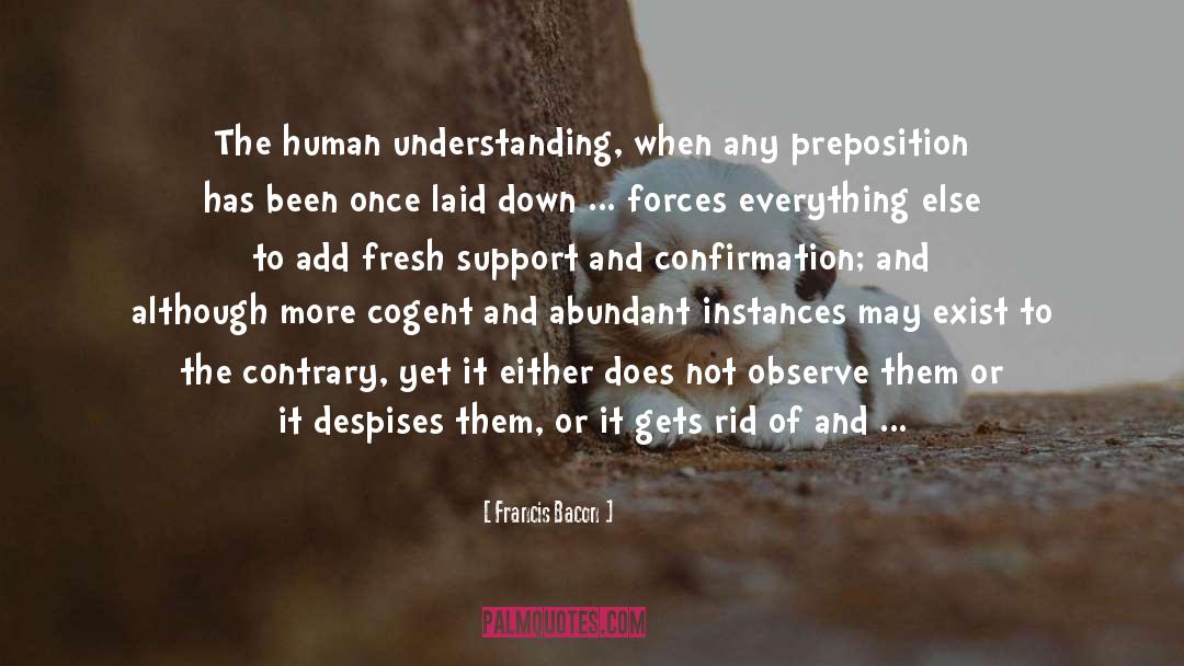Human Understanding quotes by Francis Bacon