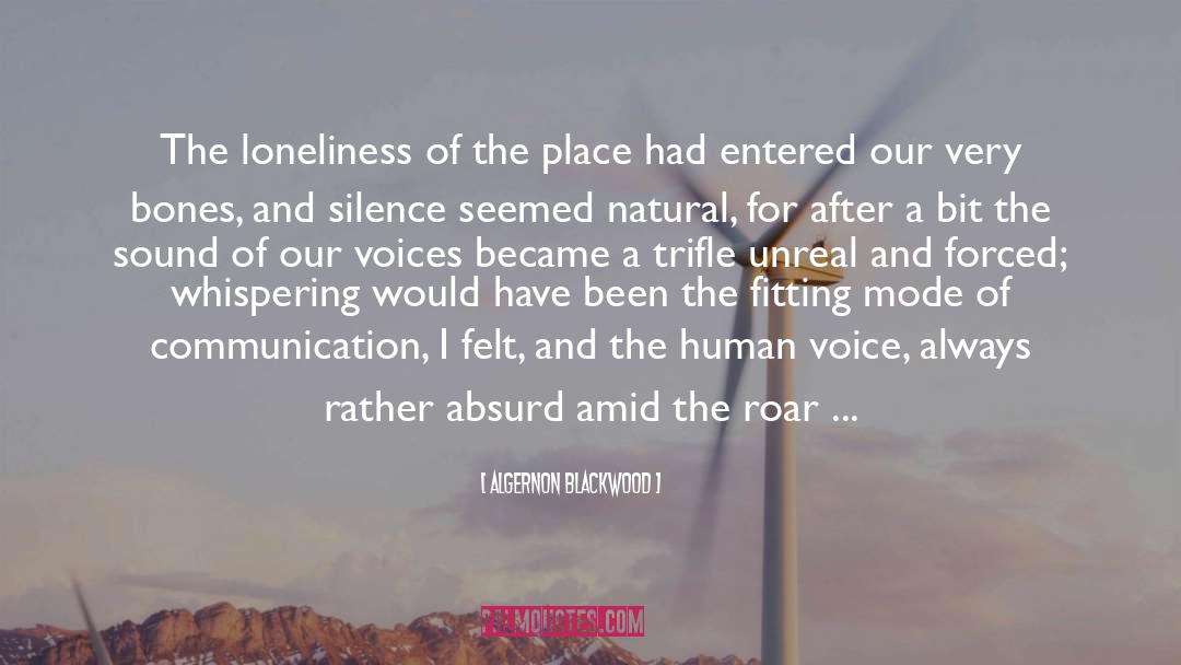Human Voice quotes by Algernon Blackwood