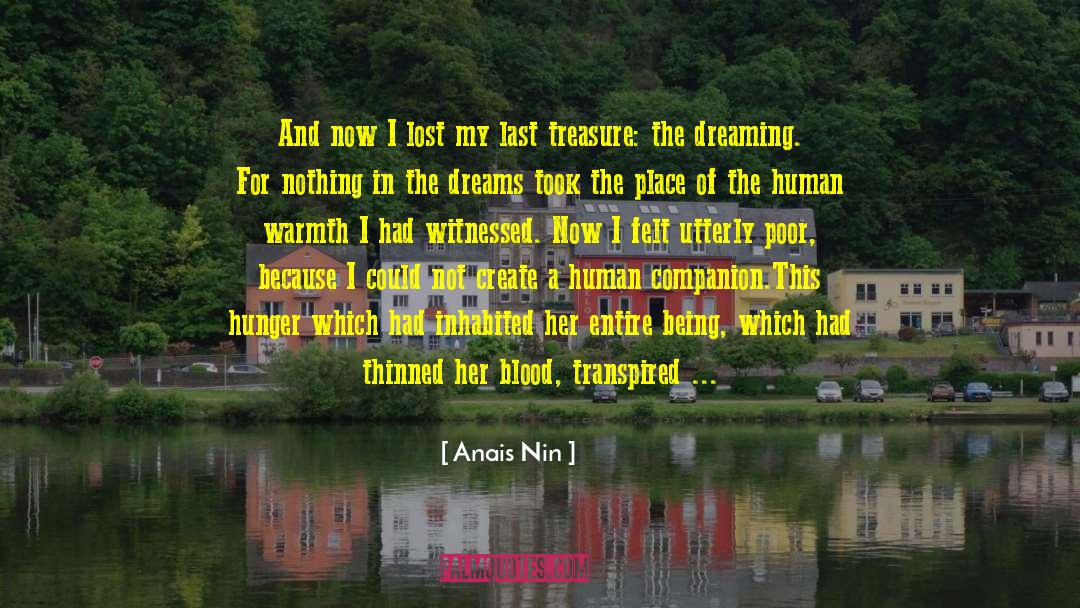 Human Warmth quotes by Anais Nin