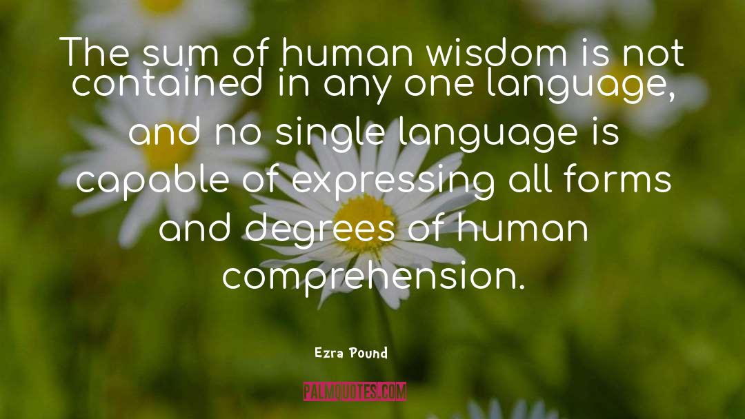 Human Wisdom quotes by Ezra Pound