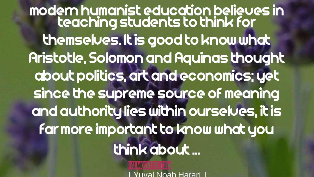 Humanist quotes by Yuval Noah Harari