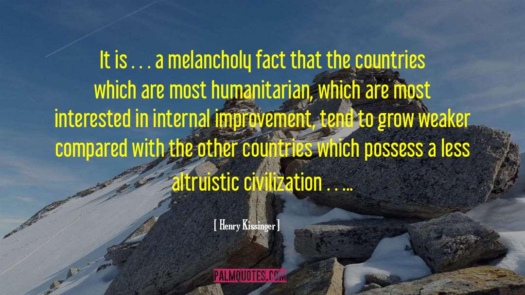 Humanitarian quotes by Henry Kissinger