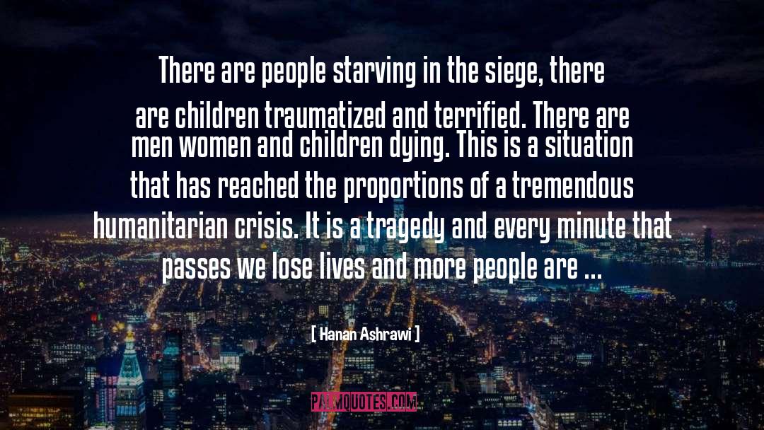 Humanitarian quotes by Hanan Ashrawi