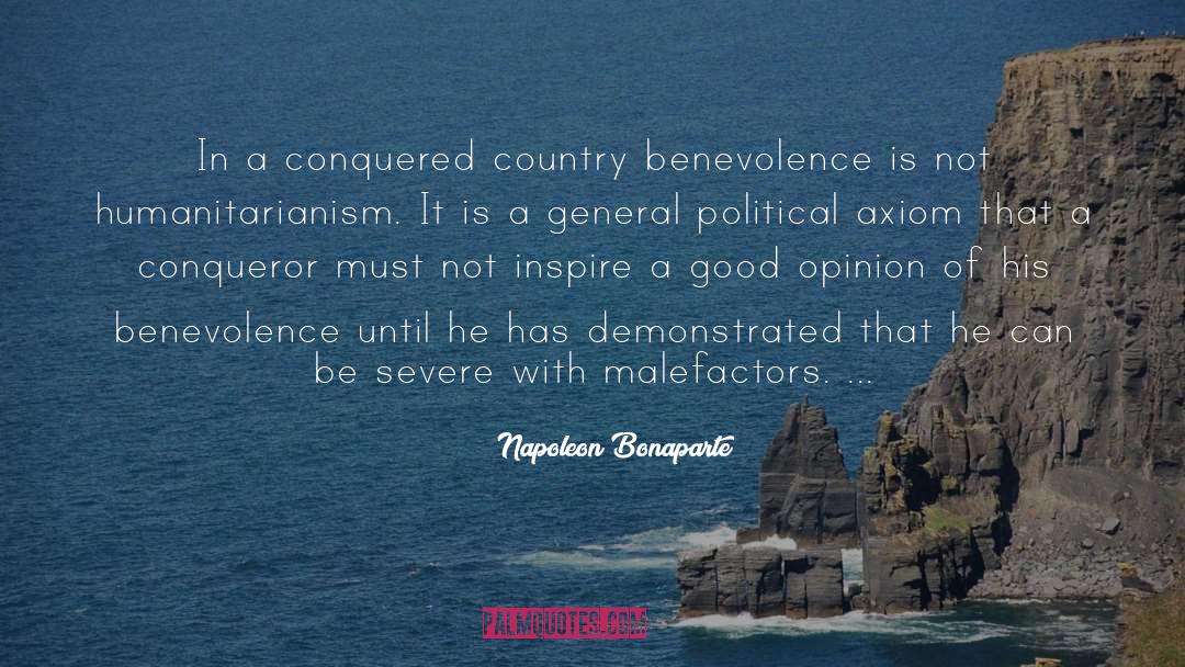 Humanitarianism quotes by Napoleon Bonaparte