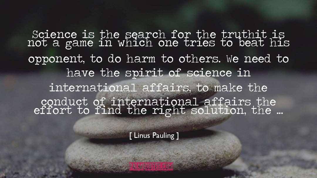 Humanitarianism quotes by Linus Pauling