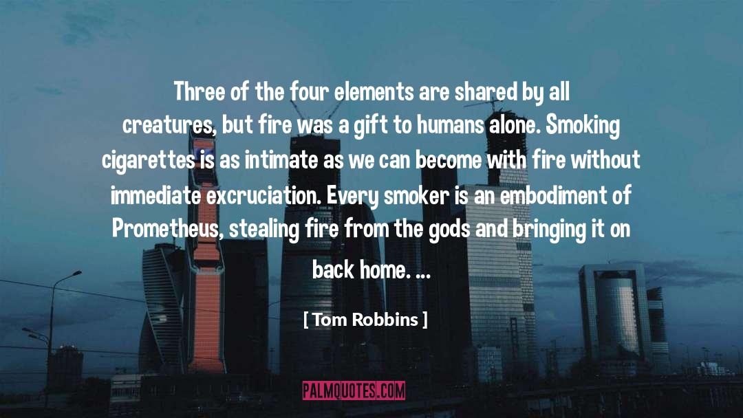 Humanizing Elements quotes by Tom Robbins