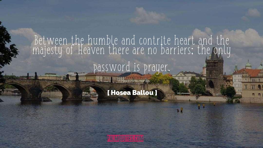 Humble Heart quotes by Hosea Ballou