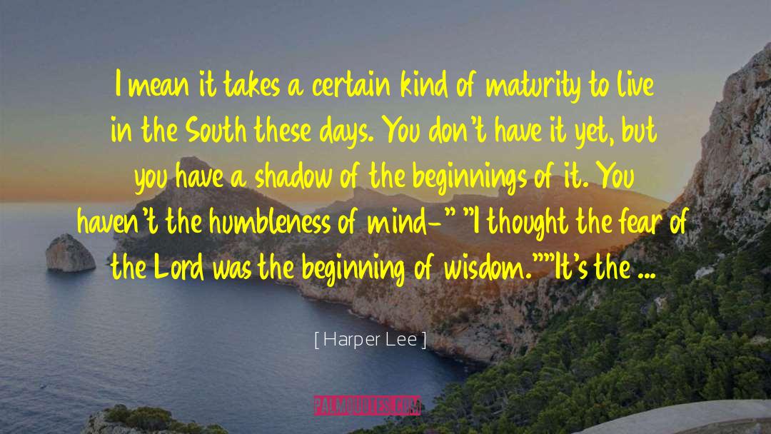 Humbleness quotes by Harper Lee