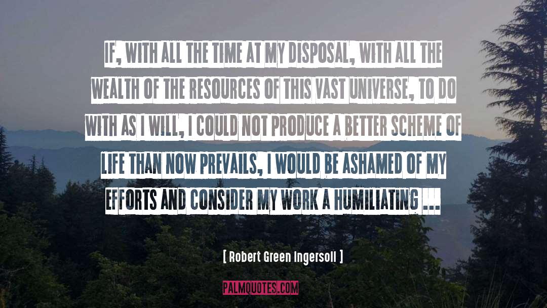 Humiliating quotes by Robert Green Ingersoll