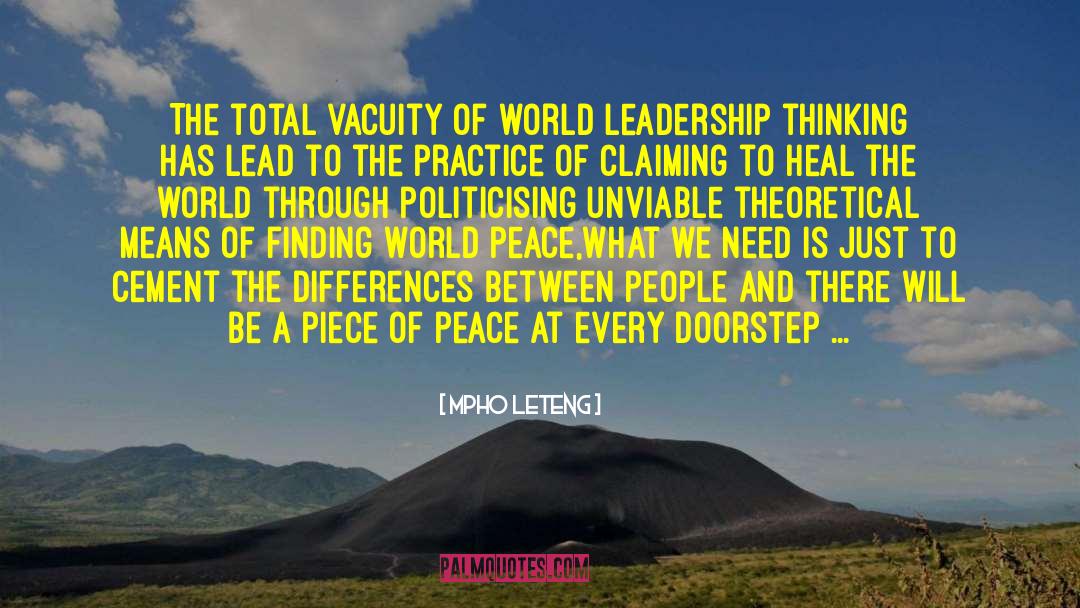 Humility Leadership quotes by Mpho Leteng