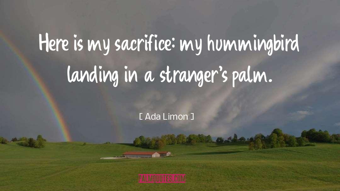 Hummingbird quotes by Ada Limon