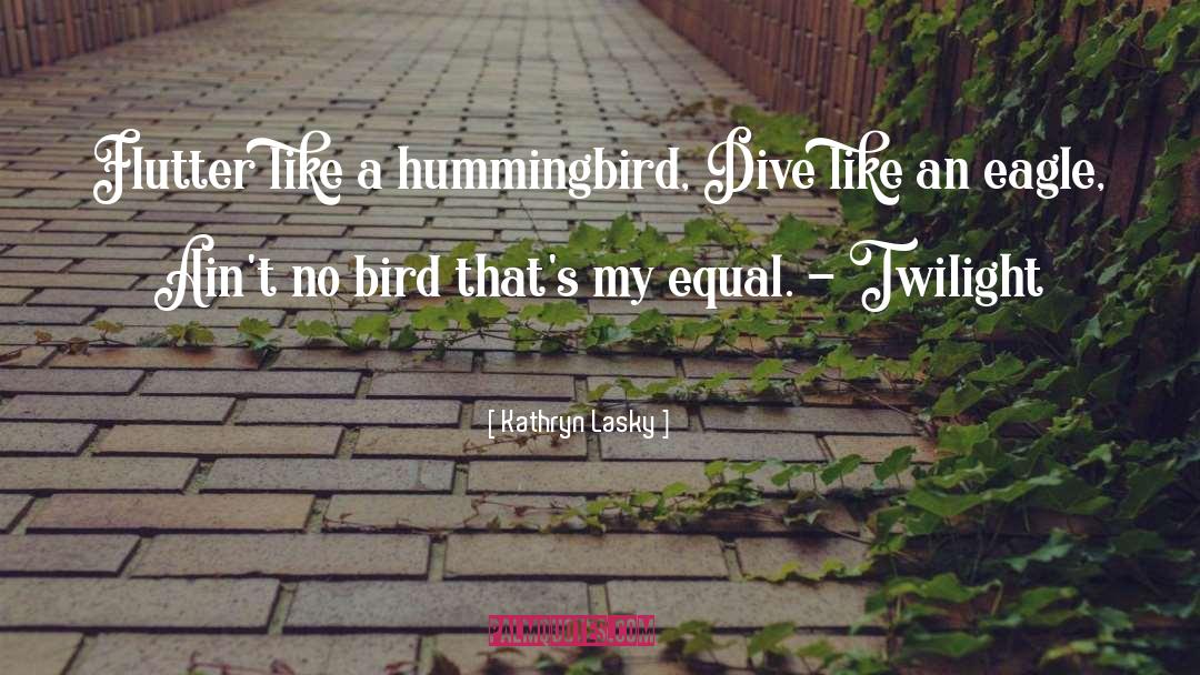 Hummingbirds quotes by Kathryn Lasky