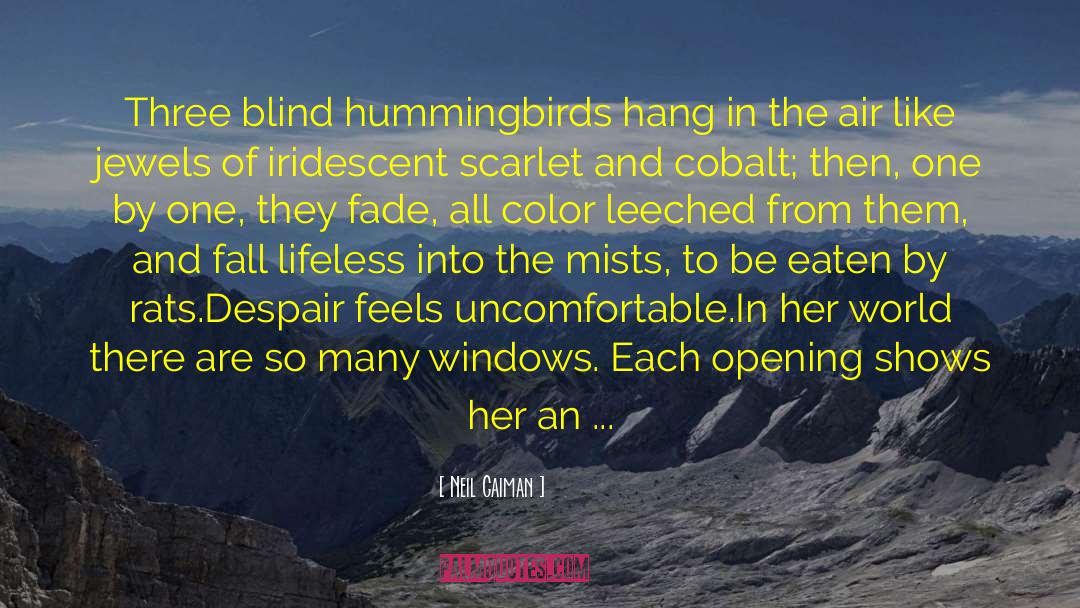 Hummingbirds quotes by Neil Gaiman