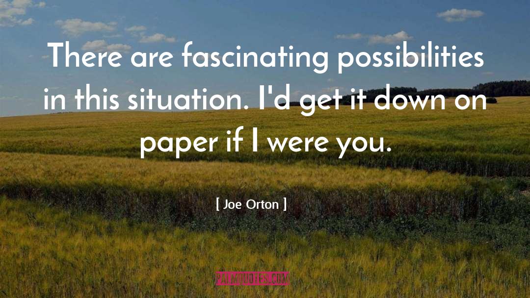Humor Irony quotes by Joe Orton