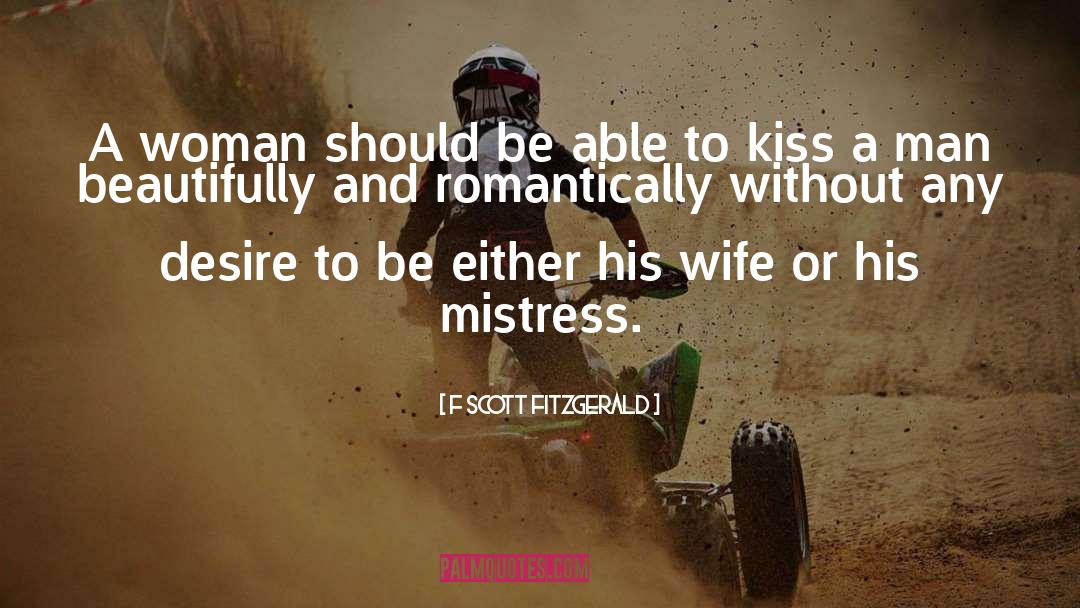 Humor Kiss quotes by F Scott Fitzgerald