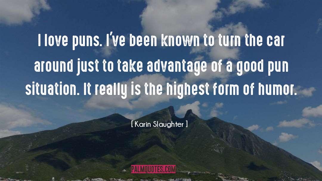 Humor Love quotes by Karin Slaughter