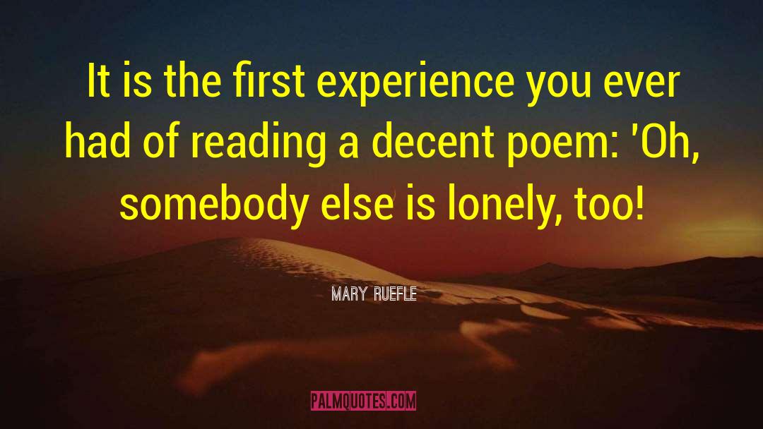 Humor Reading Poem quotes by Mary Ruefle