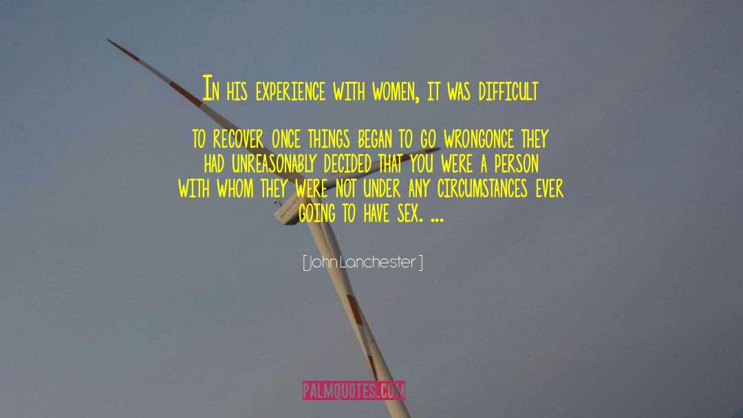 Humor Relationships Women quotes by John Lanchester