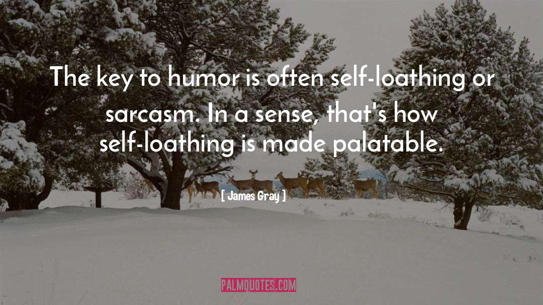 Humor Sarcasm quotes by James Gray