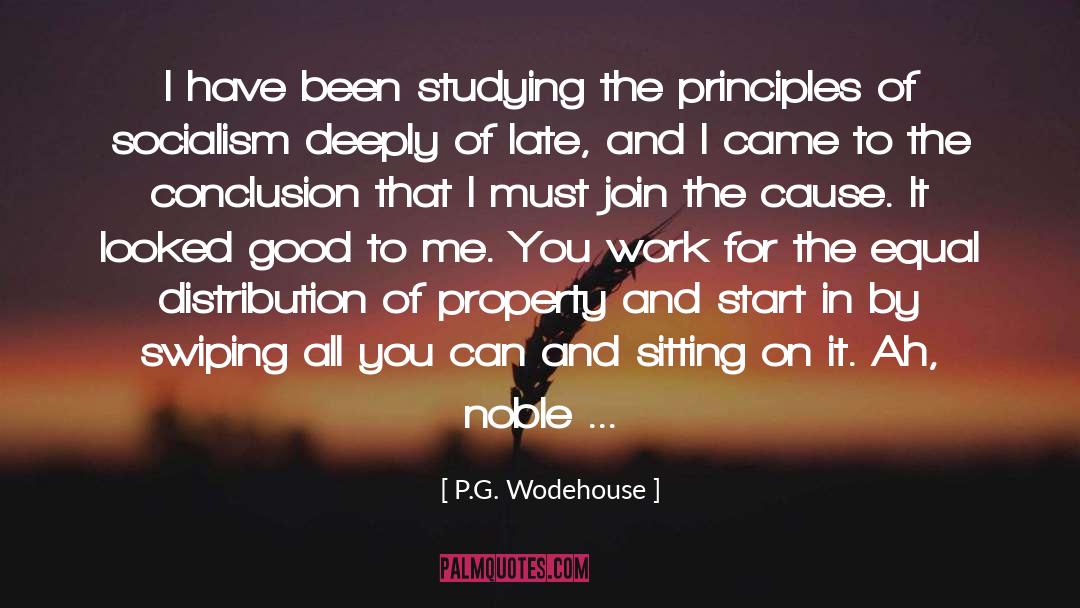 Humor Socialism quotes by P.G. Wodehouse