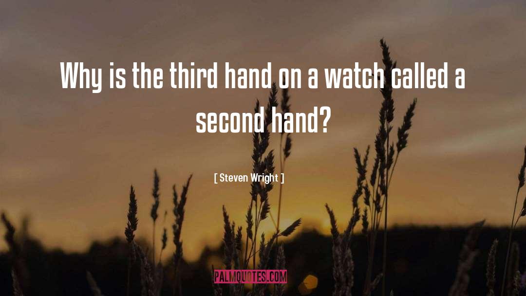 Humor Watch quotes by Steven Wright