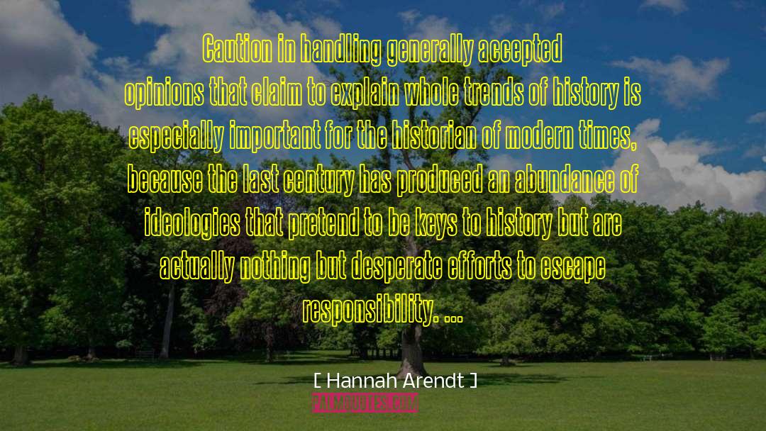 Humorious Caution quotes by Hannah Arendt