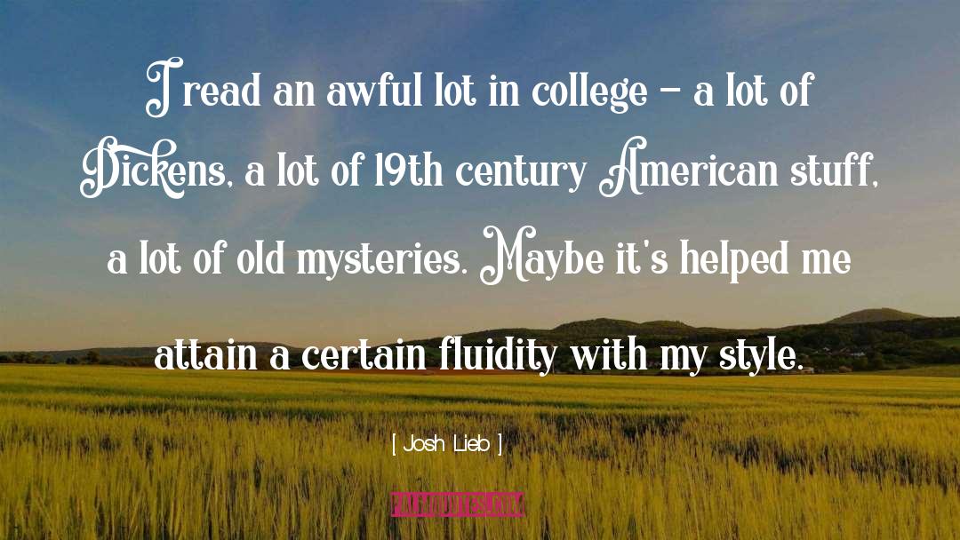 Humorous Mysteries quotes by Josh Lieb