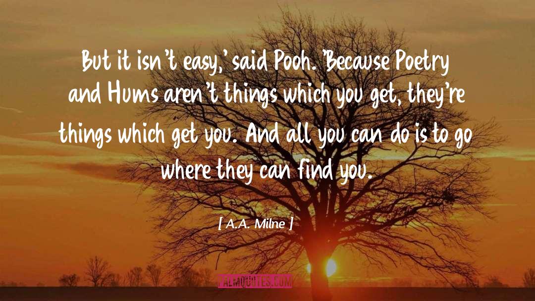 Hums quotes by A.A. Milne