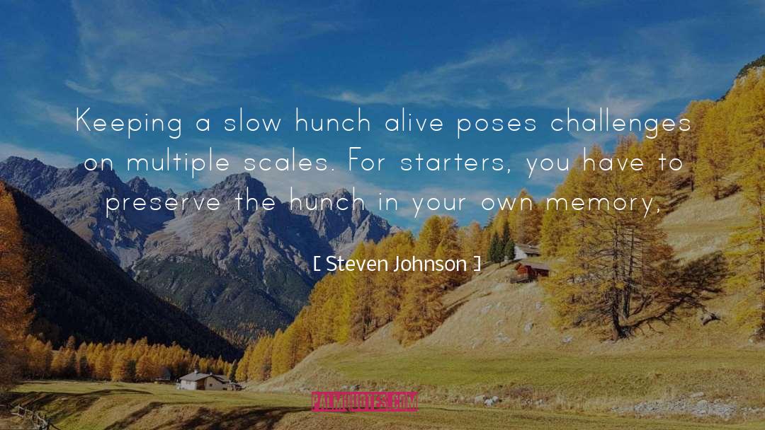 Hunch quotes by Steven Johnson