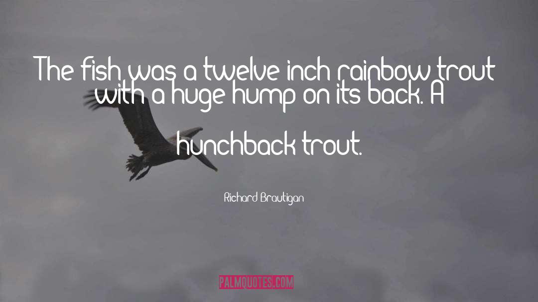 Hunchback quotes by Richard Brautigan