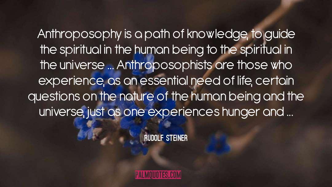 Hunger And Thirst quotes by Rudolf Steiner