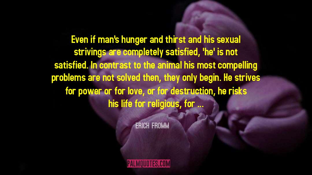 Hunger And Thirst quotes by Erich Fromm