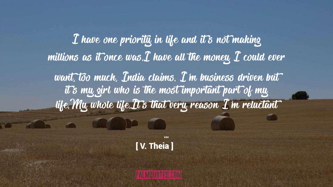 Hunger For Love quotes by V. Theia