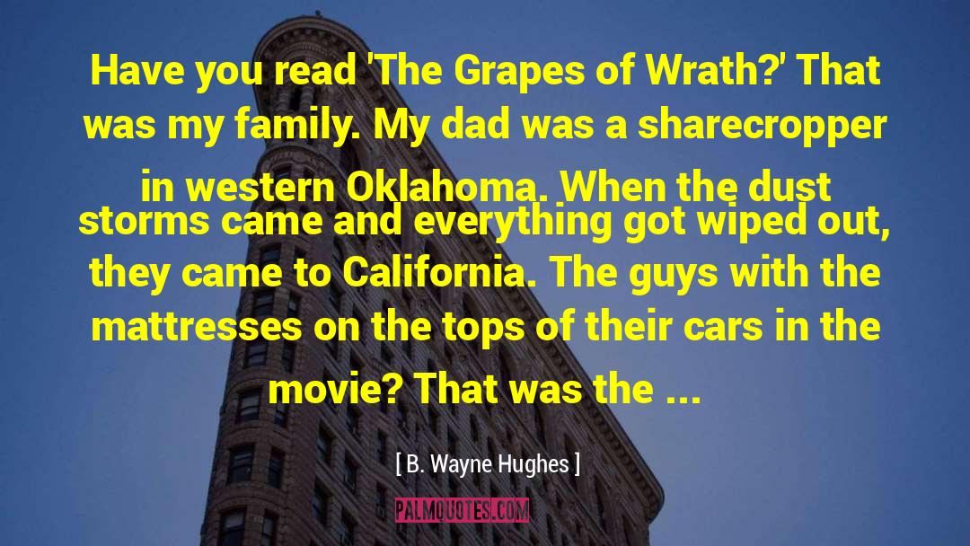 Hunger In Grapes Of Wrath quotes by B. Wayne Hughes