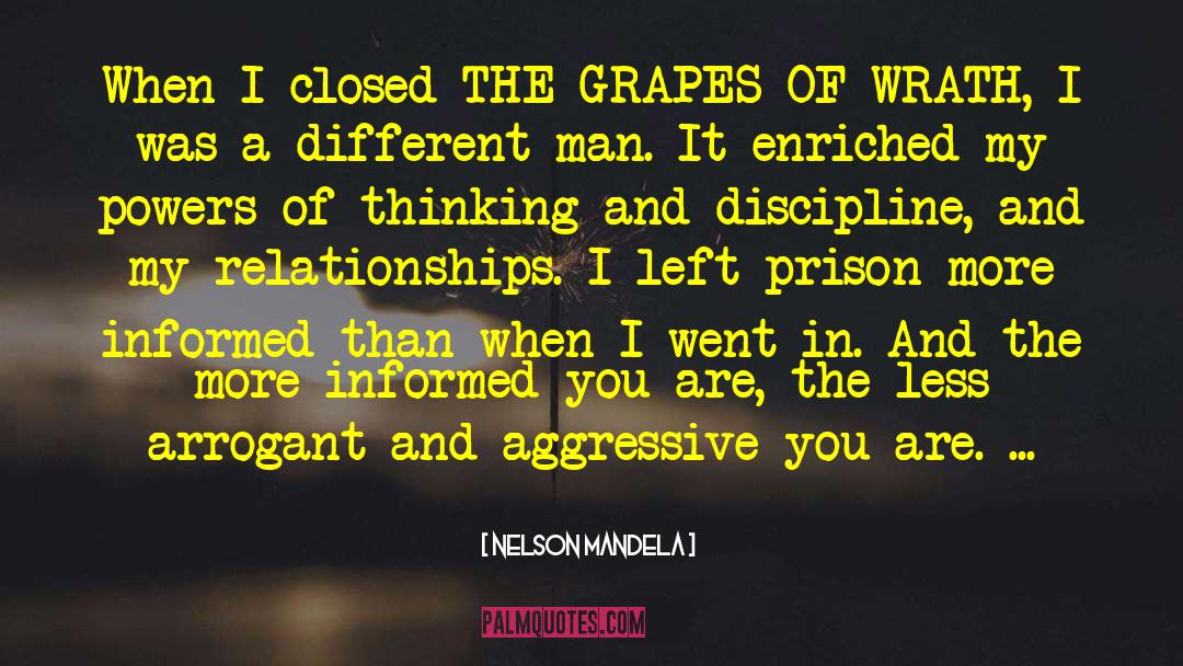 Hunger In Grapes Of Wrath quotes by Nelson Mandela