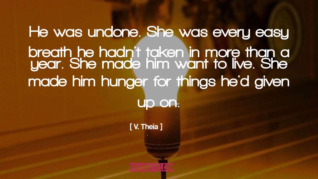 Hunger quotes by V. Theia