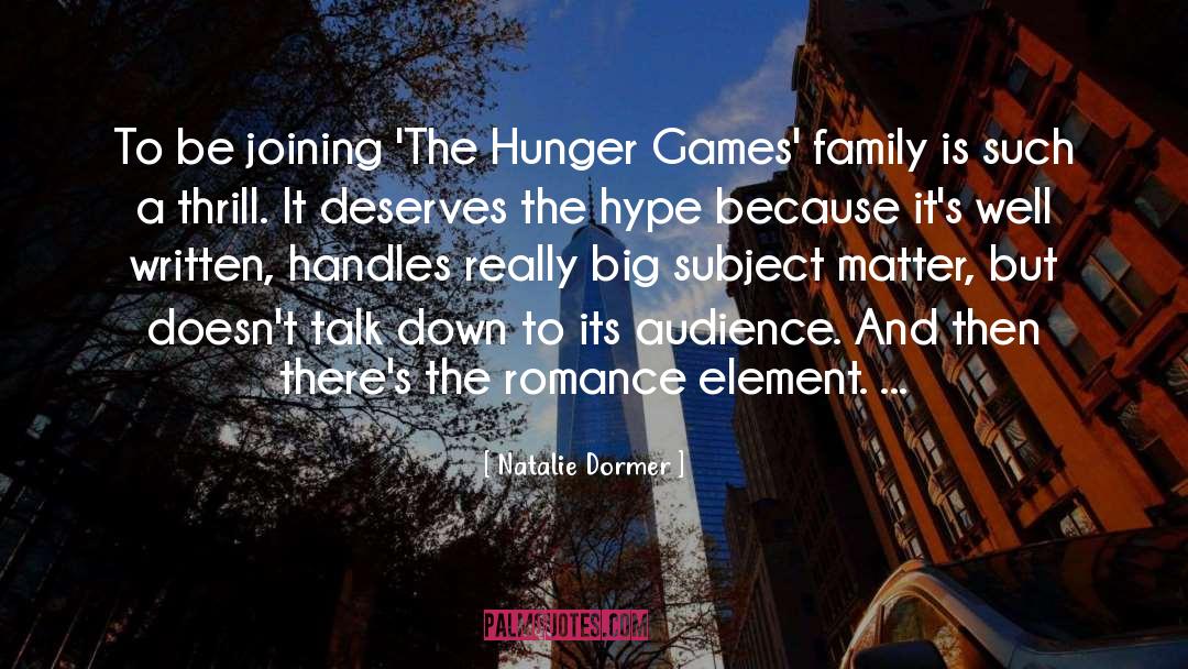 Hunger quotes by Natalie Dormer