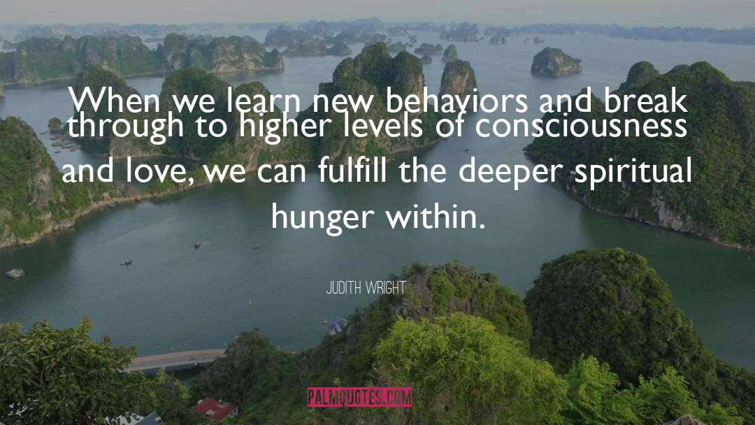 Hunger Within quotes by Judith Wright