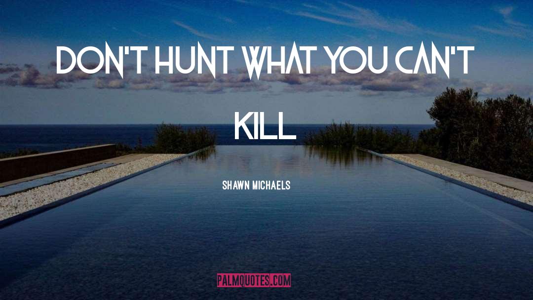 Hunt quotes by Shawn Michaels