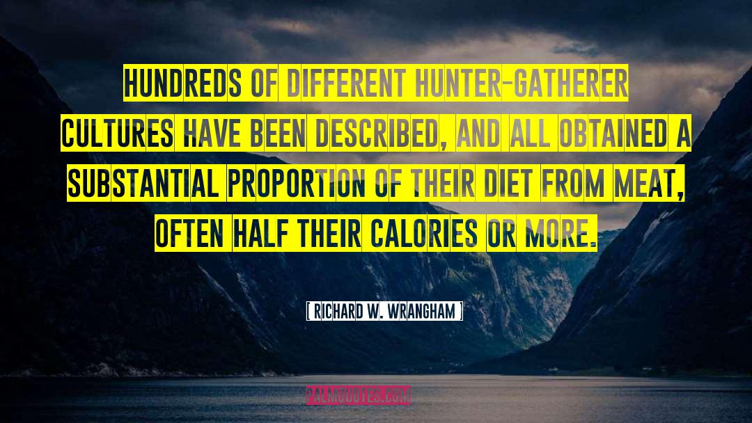 Hunter Gatherer quotes by Richard W. Wrangham