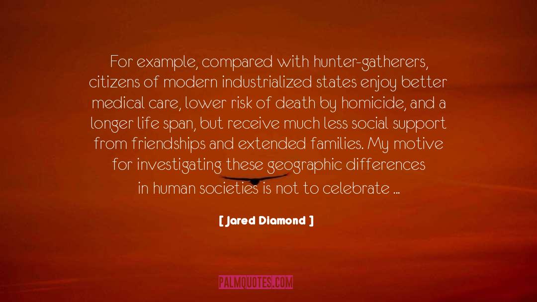 Hunter Gatherers quotes by Jared Diamond