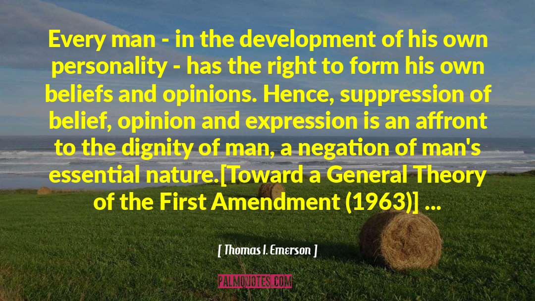 Huntersm Human Development quotes by Thomas I. Emerson