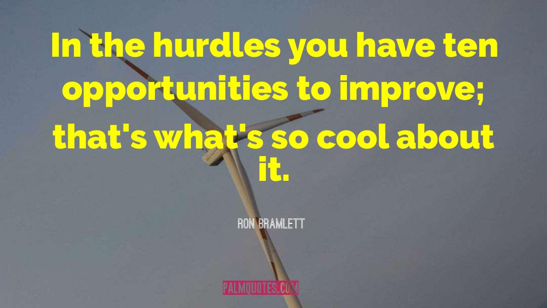 Hurdle quotes by Ron Bramlett