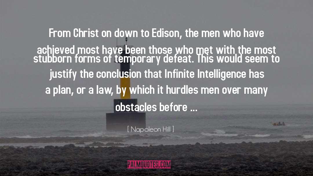 Hurdles quotes by Napoleon Hill