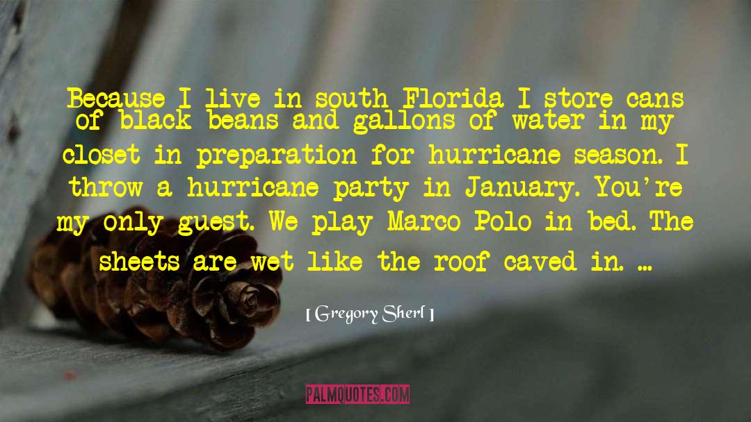 Hurricane Irene quotes by Gregory Sherl