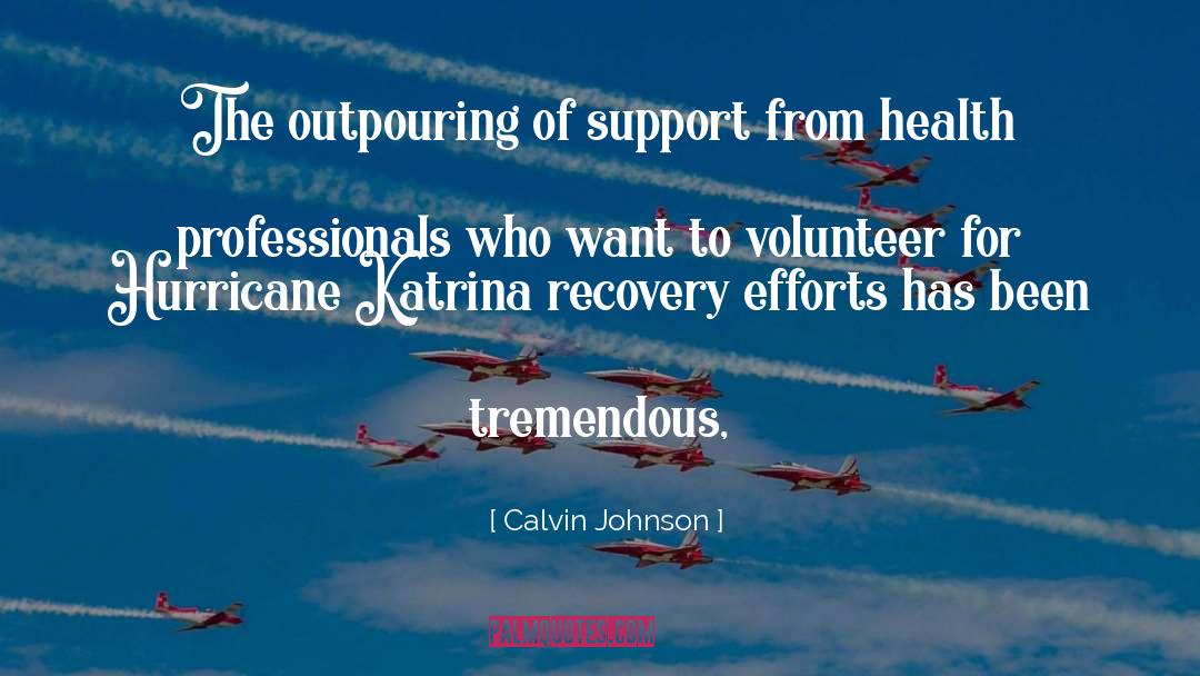 Hurricane Katrina quotes by Calvin Johnson