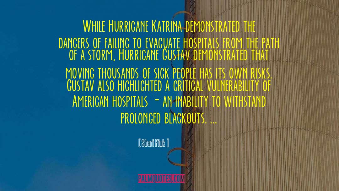 Hurricane Katrina quotes by Sheri Fink