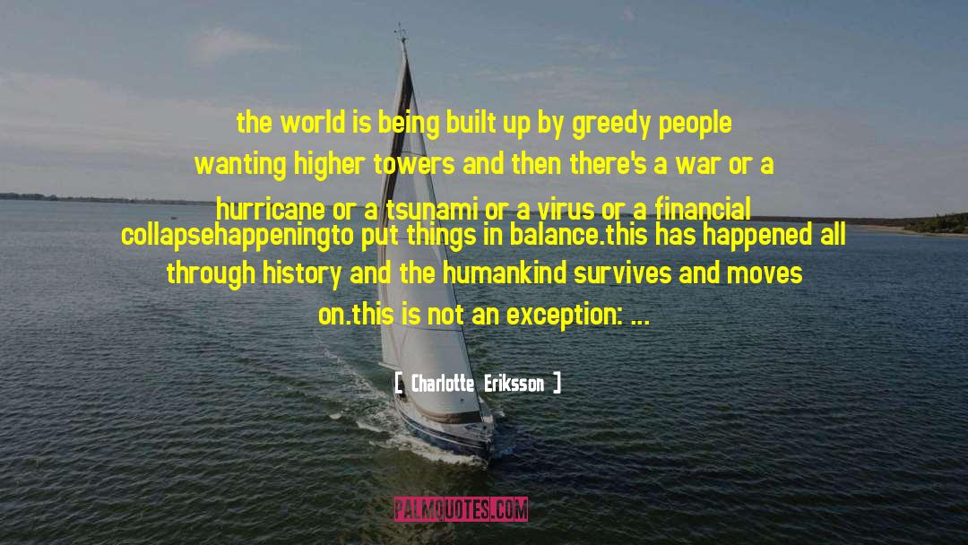 Hurricane quotes by Charlotte Eriksson